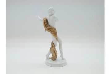 ドイツ　ローゼンタール(Rosenthal)　裸婦　女性　今にも動き出しそうなしなやかな造りのフィギュリン(陶磁器、置物)(R-061141)