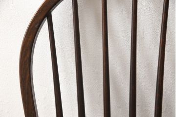中古　松本民芸家具　シックな佇まいが魅力的な#72型・リーチチェア(ダイニングチェア、ウィンザーチェア、板座チェア、椅子、ウインザーチェア)(R-061149)