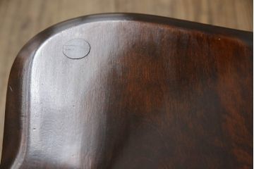 中古　松本民芸家具　シックな佇まいが魅力的な#72型・リーチチェア(ダイニングチェア、ウィンザーチェア、板座チェア、椅子、ウインザーチェア)(R-061149)