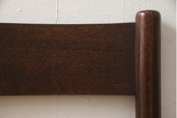 ビンテージ　松本民芸家具　ナラ材　アジアンテイストのお部屋におすすめなラッシチェア(ヴィンテージ、椅子、イス)(R-061151)
