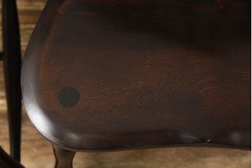 中古　松本民芸家具　シックな佇まいが魅力的な#72型・リーチチェア2脚セット(ダイニングチェア、ウィンザーチェア、板座チェア、椅子、ウインザーチェア)(R-061152)