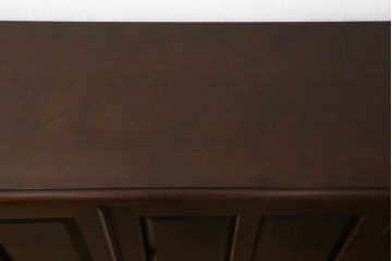 中古　美品　松本民芸家具　特注品のクラシカルな下駄箱(靴箱、サイドボード、サイドキャビネット、収納棚)(R-061165)