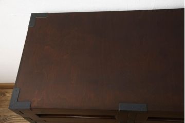 中古 美品　松本民芸家具　507型 和モダンな空間におすすめの金具付きタンス(衣装箪笥、収納たんす、引き出し、チェスト)(R-061172)