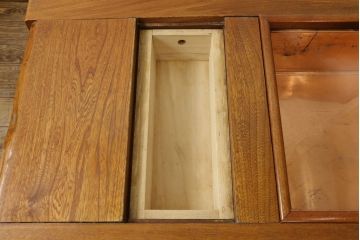 中古　民芸家具　ニレ材　五尺　風情ある和の空間づくりに取り入れたい囲炉裏(長火鉢、関西火鉢、ローテーブル)(R-061181)