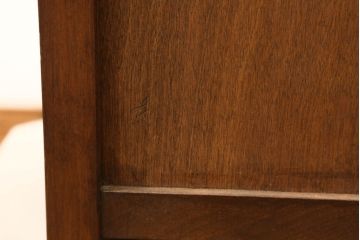 中古　松本民芸家具　上質な221型葛(クズ)布茶タンス(飾り棚、茶棚)(定価約37万4千円)(R-061186)