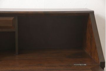 中古　松本民芸家具　#33A型　コンパクトなライティングビューロー(机、デスク、在宅用、在宅ワーク用、ワークデスク、引き出し)(定価約29万円)(R-061187)