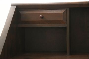 中古　松本民芸家具　#33A型　コンパクトなライティングビューロー(机、デスク、在宅用、在宅ワーク用、ワークデスク、引き出し)(定価約29万円)(R-061187)