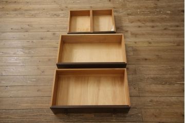 中古　松本民芸家具　#33A型　コンパクトなライティングビューロー(机、デスク、在宅用、在宅ワーク用、ワークデスク、引き出し)(定価約29万円)(R-061187)
