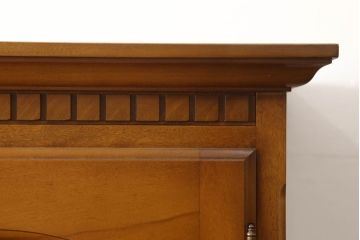 中古　美品　横浜クラシック家具　ダニエル(Daniel)　アーリーアメリカン　温かみのある雰囲気と上品な佇まいが魅力のワードローブ(洋服タンス、衣装タンス、収納棚、キャビネット)(R-061188)