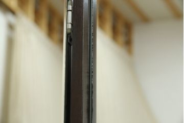 中古　松本民芸家具　シックな色合いと直線的なデザインが美しい309型三面鏡(ドレッサー、鏡台)(R-061190)