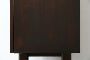 中古　松本民芸家具　シックな色合いと直線的なデザインが美しい309型三面鏡(ドレッサー、鏡台)(R-061190)