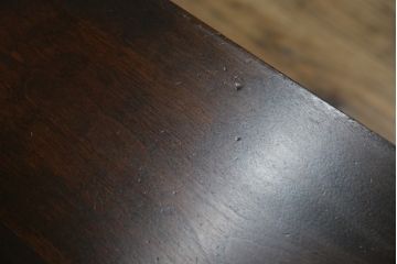 中古　松本民芸家具　シックな色合いと直線的なデザインが美しい309型三面鏡(ドレッサー、鏡台)(R-061190)