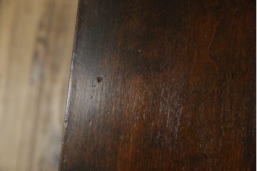 中古　松本民芸家具　シックな色合いと直線的なデザインが美しい309型三面鏡(ドレッサー、鏡台)(R-061190)