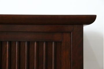 中古　松本民芸家具　A型舞良茶タンス　和モダンの空間づくりにも活躍する収納棚(下駄箱、靴箱、本箱、戸棚、食器棚)(R-061191)