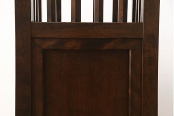 中古　松本民芸家具　直線的なデザインが端正な印象の傘立て(カサ立て、スタンド)(R-061192)
