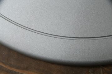 中古　超美品　オカムラ(OKAMURA)　医療福祉用　円盤脚　抗菌　丸みのあるフォルムがかわいらしいスツール2脚セット(丸椅子、回転椅子、イス)(2脚で定価約124000円)(R-061211)