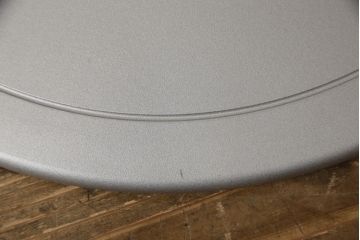 中古　超美品　オカムラ(OKAMURA)　医療福祉用　円盤脚　抗菌　丸みのあるフォルムがかわいらしいスツール2脚セット(丸椅子、回転椅子、イス)(2脚で定価約124000円)(R-061216)