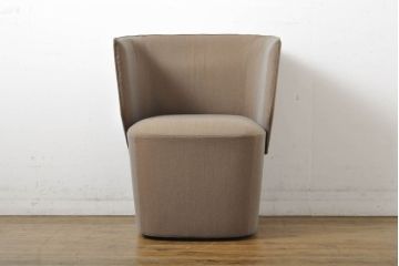 中古　展示品　超美品　arflex(アルフレックス)　BRERA(ブレラ)　シンプルモダンなデザインが魅力のラウンジチェア(1人掛けソファ、1P、回転椅子、イス)(定価約26万円)(R-061226)