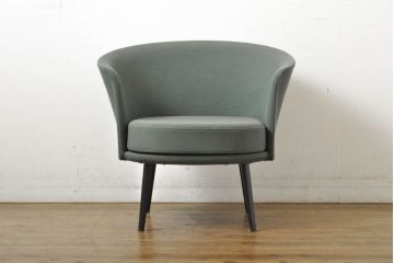 中古　美品　国内未入荷(海外限定アイテム品)　デンマーク　HAY(ヘイ)　Dorso(ドルソ)　GamFratesi(ガムフラテージ)　イージーチェア　モダンなラウンジチェア(1人掛けソファ、1P、回転椅子、アームチェア、イス、北欧)(定価約30万円)(R-061228)