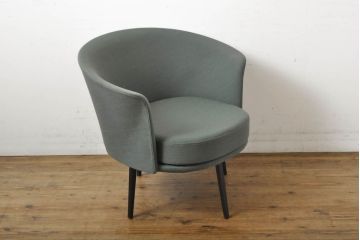 中古　美品　国内未入荷(海外限定アイテム品)　デンマーク　HAY(ヘイ)　Dorso(ドルソ)　GamFratesi(ガムフラテージ)　イージーチェア　モダンなラウンジチェア(1人掛けソファ、1P、回転椅子、アームチェア、イス、北欧)(定価約30万円)(R-061228)