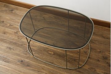 中古　展示品　超美品　arflex(アルフレックス)　ELIPS(エリプス)　シンプルモダンな空間づくりに活躍するコーヒーテーブル(リビングテーブル、ローテーブル、サイドテーブル、センターテーブル)(定価約22万円)(R-061229)