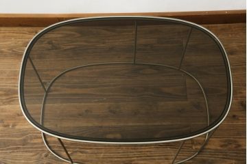 中古　展示品　超美品　arflex(アルフレックス)　ELIPS(エリプス)　シンプルモダンな空間づくりに活躍するコーヒーテーブル(リビングテーブル、ローテーブル、サイドテーブル、センターテーブル)(定価約22万円)(R-061229)