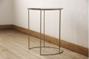 中古　展示品　超美品　arflex(アルフレックス)　CLIPS(クリップス)　ブロンズ　モダンな空間を演出するコーヒーテーブル(丸テーブル、ラウンドテーブル、サイドテーブル)(定価約14万円)(R-061234)
