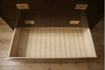 中古　カリモク家具(karimoku)　domani(ドマーニ)　ヒッコリーブラウンが落ち着きのある空間を演出するワードローブ(洋服タンス、引き出し、チェスト、キャビネット)(R-061235)