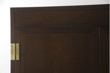 中古　カリモク家具(karimoku)　domani(ドマーニ)　ヒッコリーブラウンが落ち着きのある空間を演出するワードローブ(洋服タンス、引き出し、チェスト、キャビネット)(R-061235)