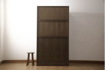 中古　カリモク家具(karimoku)　domani(ドマーニ)　ヒッコリーブラウンが落ち着きのある空間を演出するワードローブ(洋服タンス、引き出し、チェスト、キャビネット)(R-061235)