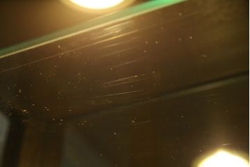 中古　美品　カリモク家具(karimoku)　domani(ドマーニ)　Morganton(モーガントン)　ディスプレイ什器におすすめ!ヒッコリーブラウンのガラスキャビネット(ガラスケース、飾り棚、陳列棚)(定価約70万円)(R-061241)