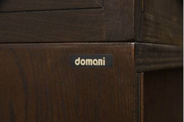 中古　カリモク家具(karimoku)　domani(ドマーニ)　Morganton(モーガントン)　ディスプレイ什器におすすめ!ヒッコリーブラウンのガラスキャビネット(ガラスケース、飾り棚、陳列棚)(R-061242)
