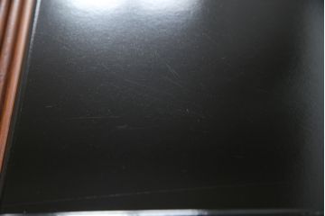 フランスビンテージ　希少　ligne roset(リーン・ロゼ)　Pagnon&Pelhaitre design(パグノン&ペルハイトルデザイン)　個性的なデザインが目を惹くシャッター付き秘書デスク(リーンロゼ、蛇腹机、ロールトップデスク、在宅ワーク、在宅用、ワークデスク、ヴィンテージ)(R-061249)