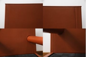 イタリアビンテージ　希少　B&B ITALIA(ビーアンドビー)　バイシティ(Baisity)　アントニオ・チッテリオ(Antonio Citterio)デザイン　筒状のアームが個性的な1人掛けソファ(1P、アームソファ、ヴィンテージ)(R-061253)