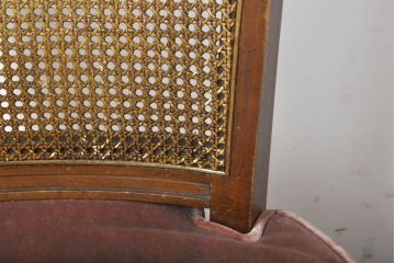 中古　DREXEL HERITAGE(ドレクセルヘリテイジ)　FRANCESCA(フランチェスカ)シリーズ　ラタンの背もたれが一味違ったこだわりを魅せるダイニングチェア2脚セット(2脚定価・約32万円)(サイドチェア、椅子、イス)(R-061262)