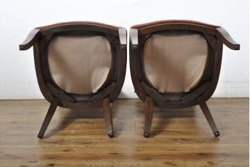 中古　DREXEL HERITAGE(ドレクセルヘリテイジ)　FRANCESCA(フランチェスカ)シリーズ　ラタンの背もたれが一味違ったこだわりを魅せるダイニングチェア2脚セット(2脚定価・約32万円)(サイドチェア、椅子、イス)(R-061262)
