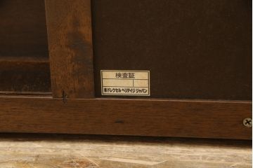 中古　DREXEL HERITAGE(ドレクセルヘリテイジ)　Triune(トライユン)　マホガニー材　洗練されたデザインとクラシカルな佇まいが魅力的なセンターテーブル(カクテルテーブル、リビングテーブル、ローテーブル)(R-061263)