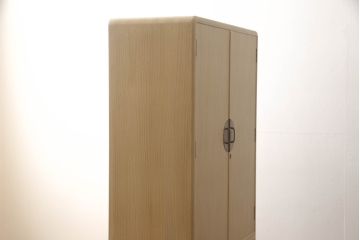 中古　伝統工芸士　吉沢昭次作　凛とした佇まいが気品を感じさせる加茂桐箪笥(大丸、桐たんす、着物箪笥、衣装タンス、和タンス、和たんす、引き出し)(R-061271)