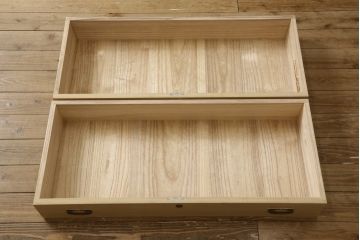 中古　伝統工芸士　吉沢昭次作　凛とした佇まいが気品を感じさせる加茂桐箪笥(大丸、桐たんす、着物箪笥、衣装タンス、和タンス、和たんす、引き出し)(R-061271)