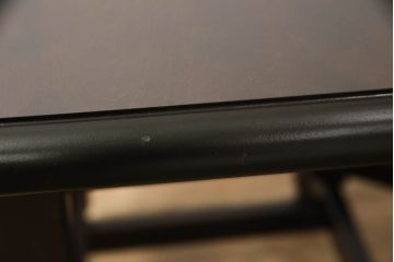 中古　北海道民芸家具　希少な絶版品　引き出し付きで使い勝手の良い上品なバタフライテーブル(ダイニングテーブル、エクステンションテーブル)(R-061280)