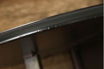 中古　北海道民芸家具　希少な絶版品　引き出し付きで使い勝手の良い上品なバタフライテーブル(ダイニングテーブル、エクステンションテーブル)(R-061280)