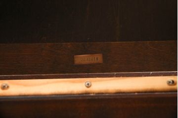 中古　北海道民芸家具　希少な絶版品　引き出し付きで使い勝手の良い上品なバタフライテーブル(ダイニングテーブル、エクステンションテーブル)(R-061280)