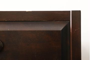中古　北海道民芸家具　天板リメイク　上品な佇まいが落ち着きのある空間を演出するサイドボード(収納棚、戸棚、食器棚、カップボード、サイドキャビネット)(R-061283)