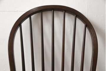 中古　美品　松本民芸家具　シックな佇まいが魅力的な#72型・リーチチェア(ダイニングチェア、ウィンザーチェア、板座チェア、椅子、ウインザーチェア)(R-061293)