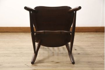 中古　美品　松本民芸家具　シックな佇まいが魅力的な#72型・リーチチェア(ダイニングチェア、ウィンザーチェア、板座チェア、椅子、ウインザーチェア)(R-061293)