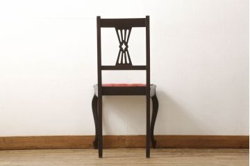 イギリスアンティーク　マホガニー材　クラシカルな佇まいが魅力のチェア(ダイニングチェア、椅子、イス)(R-061306)