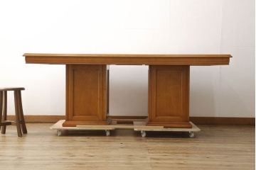 中古　横浜クラシック家具　ダニエル(daniel)　A-322・A-320　組み立て式の豪華なダイニングテーブル(6人掛けダイニングテーブル、4人掛け、食卓)(定価約70万円)(R-061315)