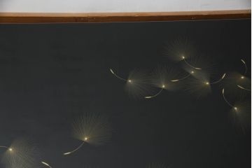 中古　美品　輪島塗り　繊細な沈金の意匠が美しい座卓(ローテーブル、センターテーブル)(定価約120万円)(R-061316)
