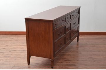 アメリカビンテージ　 White fine furniture　クラシカルな雰囲気が魅力的なチェスト(サイドボード、サイドチェスト、引き出し、ヴィンテージ)(R-061317)