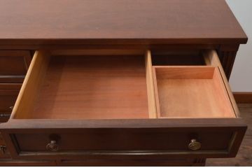 アメリカビンテージ　 White fine furniture　クラシカルな雰囲気が魅力的なチェスト(サイドボード、サイドチェスト、引き出し、ヴィンテージ)(R-061317)